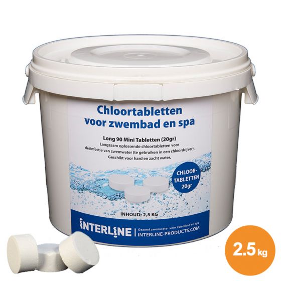 Chloortabletten - Long - 20 gram (2,5 kg)